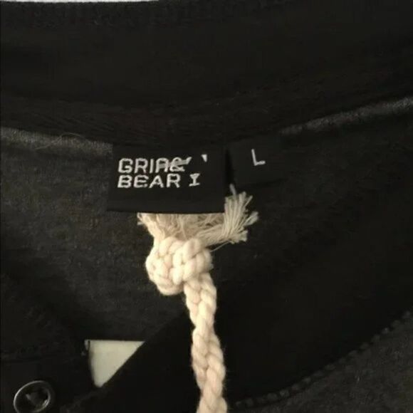 🆕 Grin & Bear Men’s Henley Long Sleeve Shirt size L - Picture 3 of 6